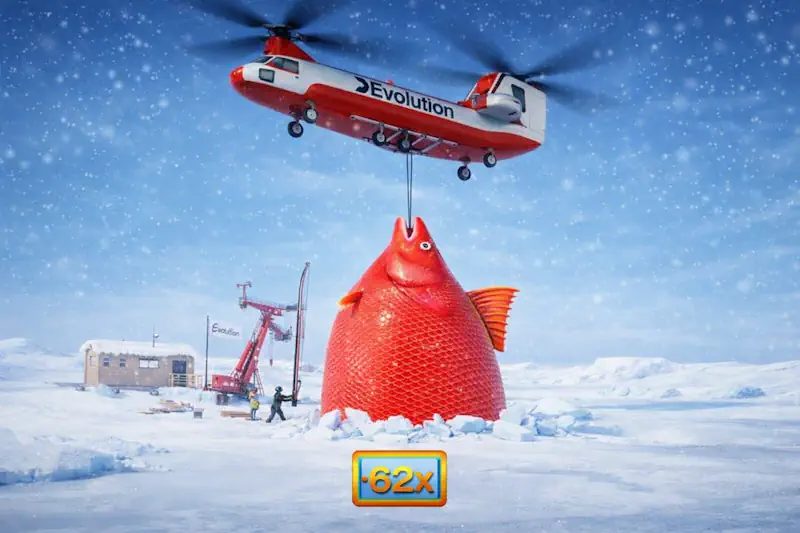 Ice Fishing guest mode της Evolution Gaming με live wheel, bonus γύρους και ορατή διεπαφή χωρίς ενεργό ποντάρισμα