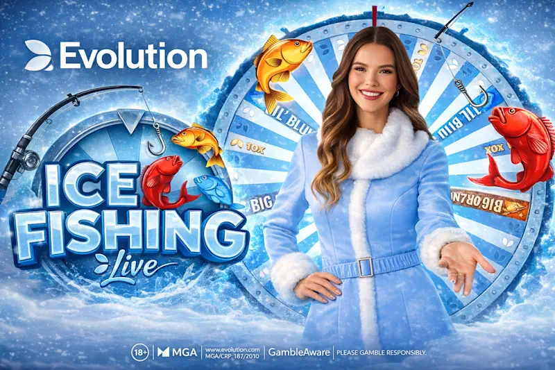 Μπόνους γύροι Ice Fishing της Evolution Gaming με ψάρια, τρύπα στον πάγο και ενισχυμένους πολλαπλασιαστές
